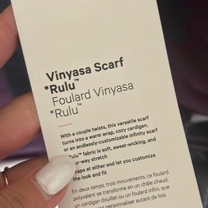 Lulu lemon vinyasa scarf